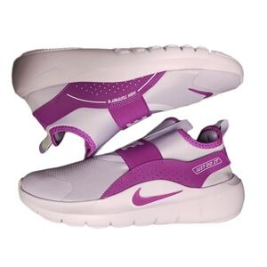 Nike Just Do it Flex Runner 4 Sneakers Youth Size 7Y Purple Slip On IF2893-500
